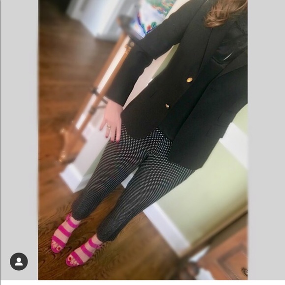 J Crew cafe Capri pants in tiny dots - Picture 3 of 6